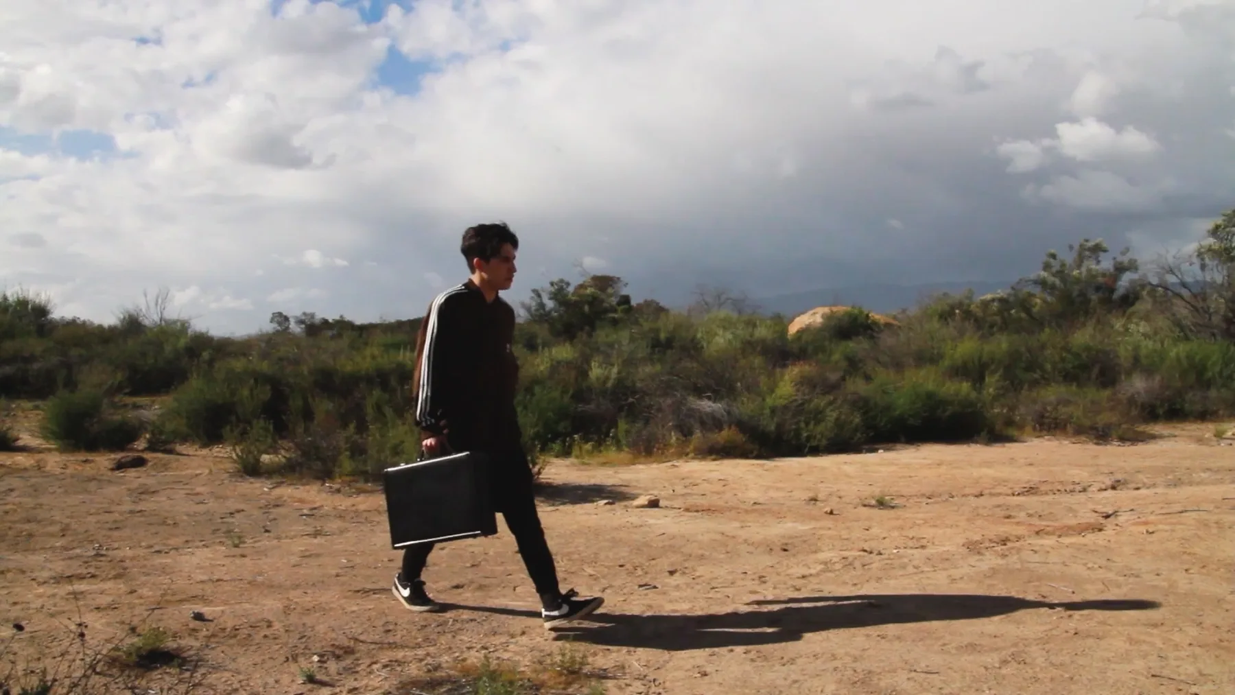 Ian Bloom in Driver 2016 as the Driver in a wide field shot